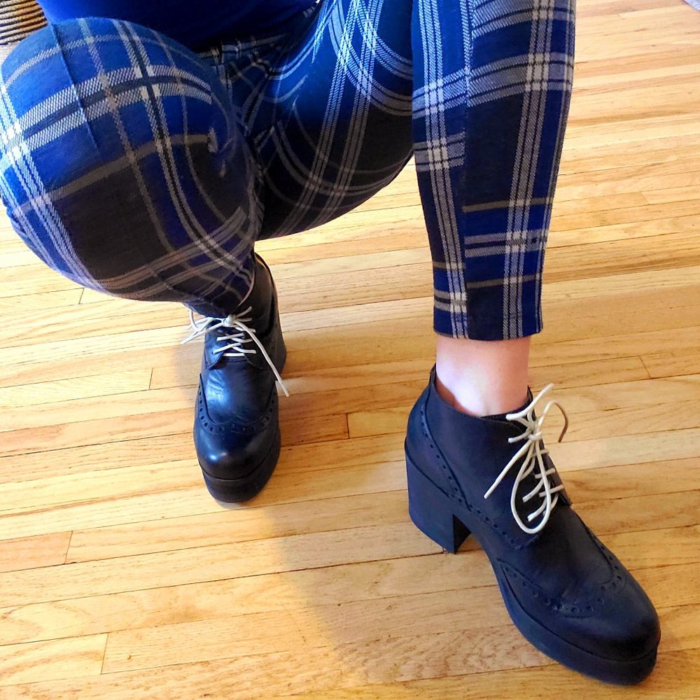 Platform Lace Up Loafers